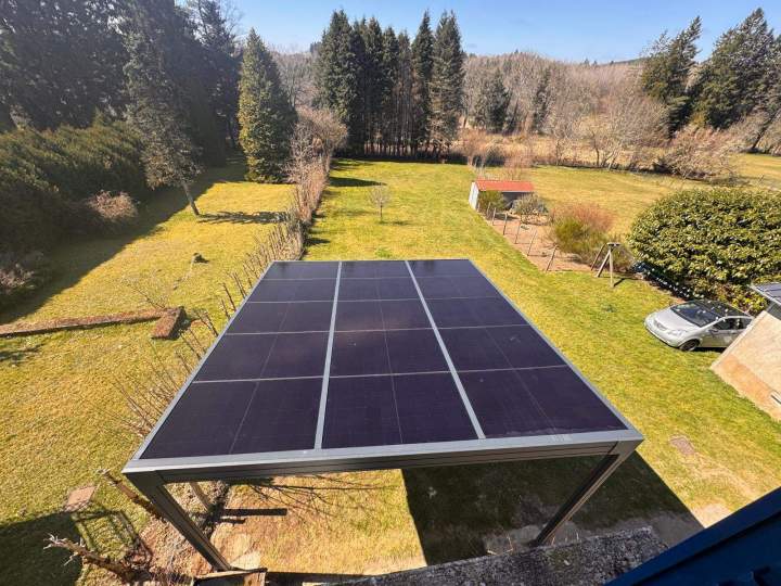 Panneaux solaires pergolas Tulle